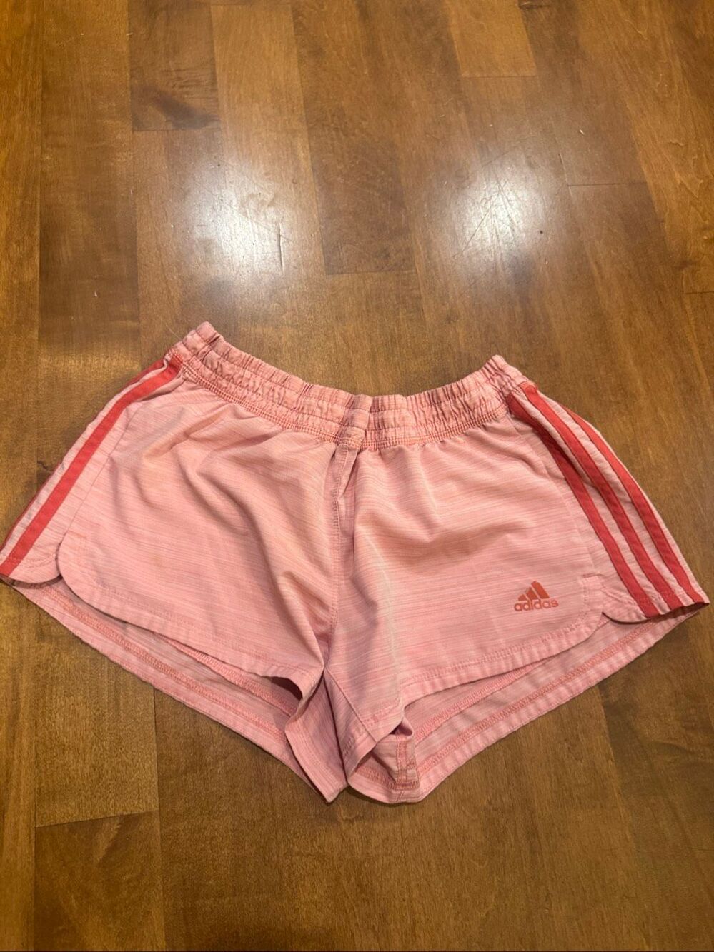 Adidas Aeroready Women’s Medium Pink 3 Stripe Running Athletic Shorts